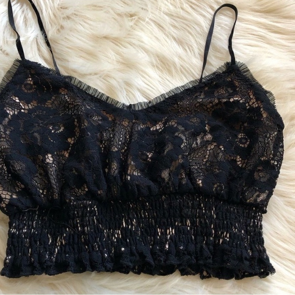 Forever 21 Elegant Black Floral Camisole